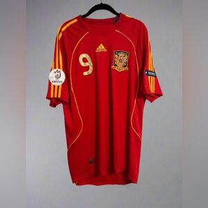 Spain 2008 Euro Home Retro Jersey - Fernando “Niño” Torres #9